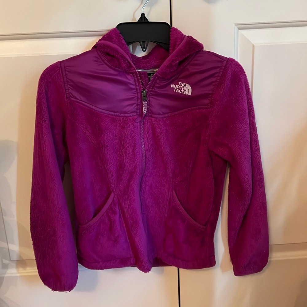North Face Girls Medium Fuzzy Jacket